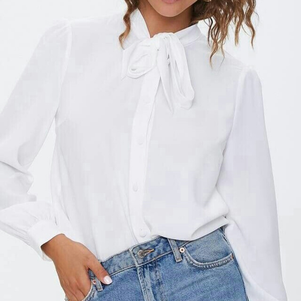 Forever 21 Bow Blouse